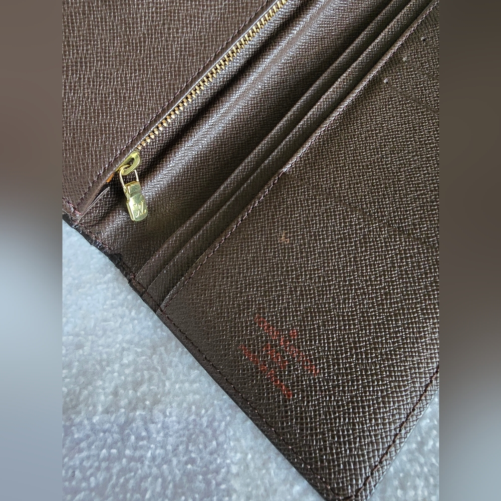 Louis Vuitton Brown Damier Ebene Brazza Wallet - Picture 8 of 11